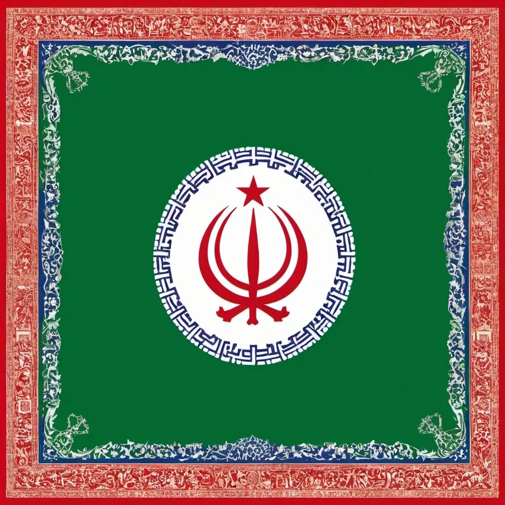 Prompt: Iran's colonial empire flag