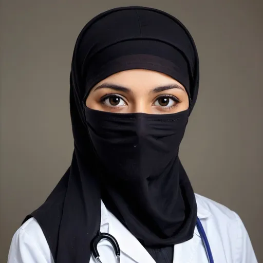 Prompt: Niqabis doctor

