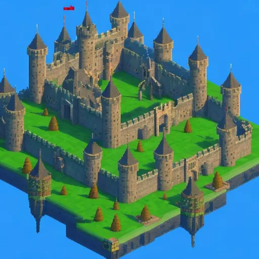 Prompt: map, 240p, low poly ps1 low pixel retro 8bit huge castle glitches and bugs 