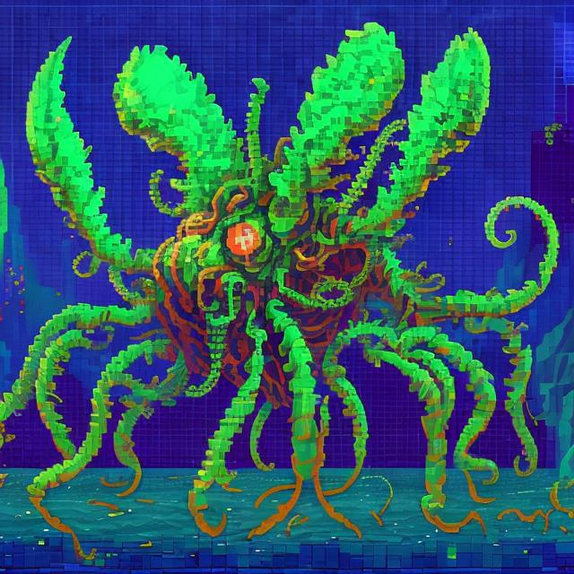 An Insect Like Cthulu Lovecraftian Monster Sea Creat...