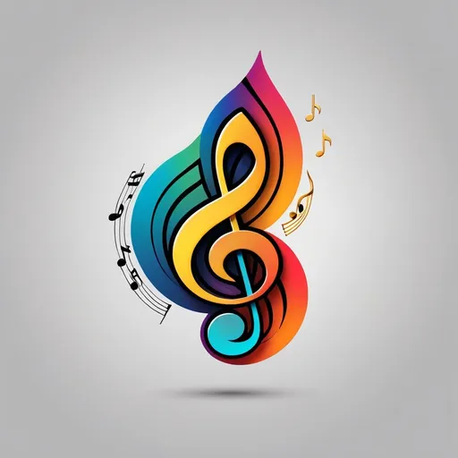 Prompt: Logo for Lyric coin worth abstract music note