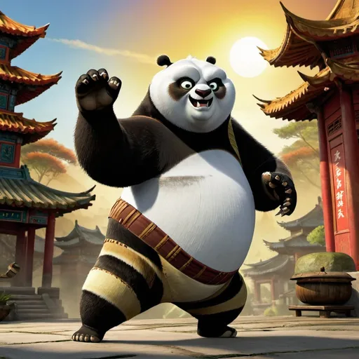 Prompt: kung fu panda

