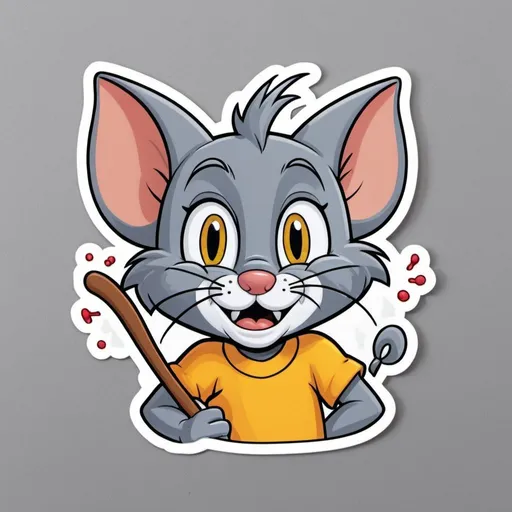 Prompt: tom and jerry stickers