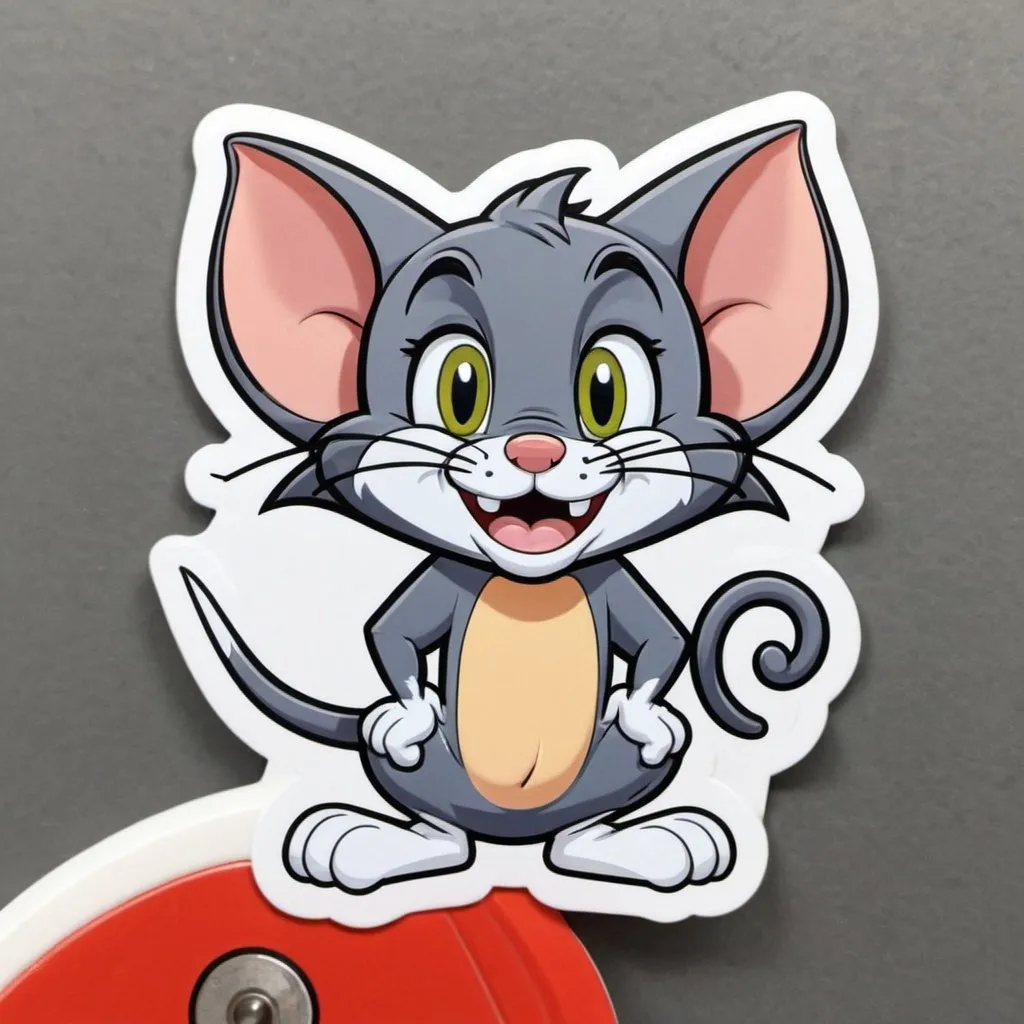 Prompt: tom and jerry stickers