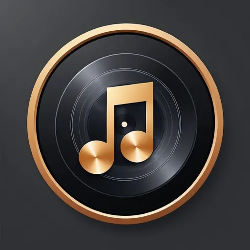 Prompt: Music icon in circle