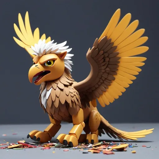Prompt: Toy Gryphon in a animation art
Falling apart 