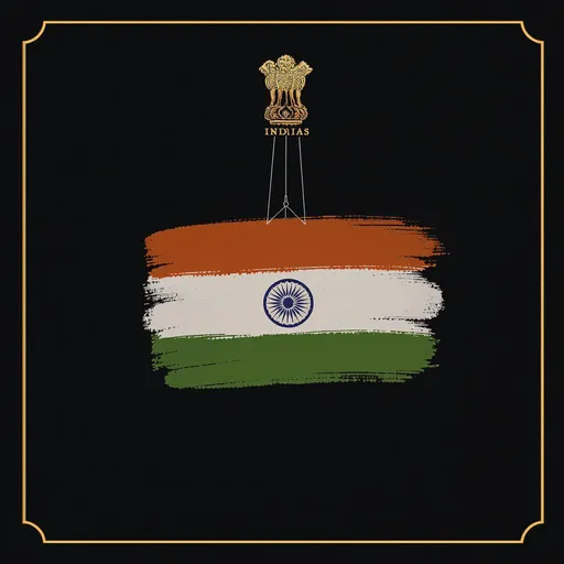 Prompt: make a image for my ppt to say thank you indian government 