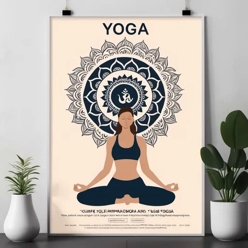 Prompt: Yoga poster