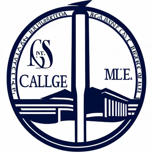 Prompt: simple college logo