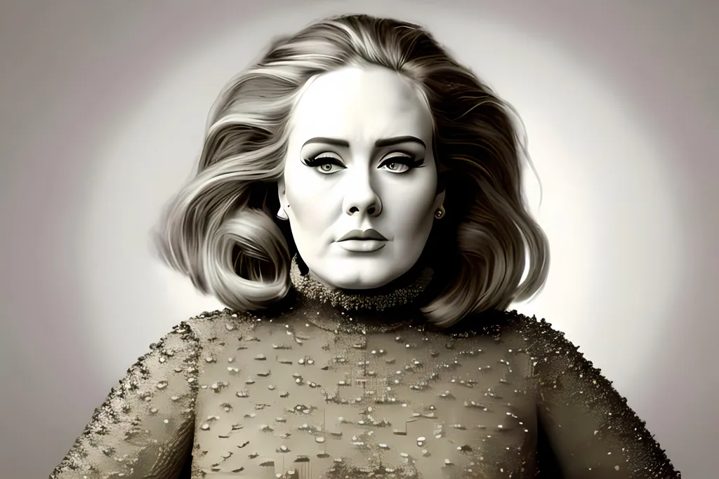 Prompt: adele the singer looking like miss piggy but she is greedy and hatefull. Evil demonic inner persona