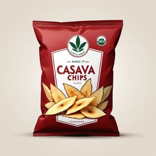 Prompt: cassava chips logo
Make it more compact and catchy