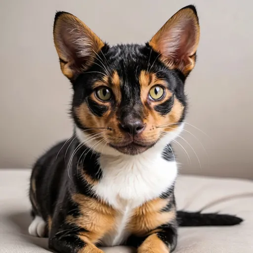 Prompt: Cat dog mixed breed 