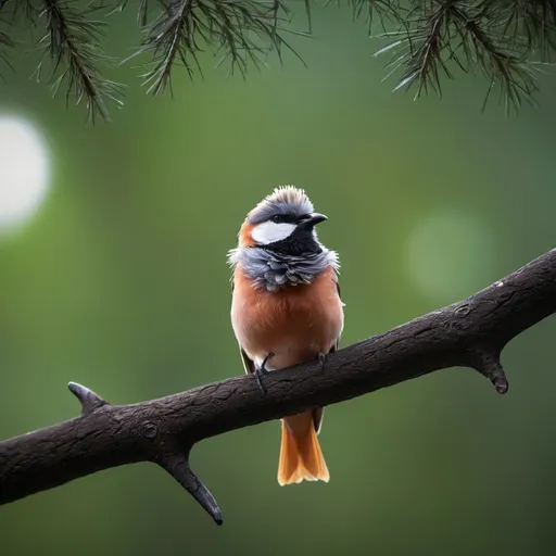 Prompt: Bird on a tree branch