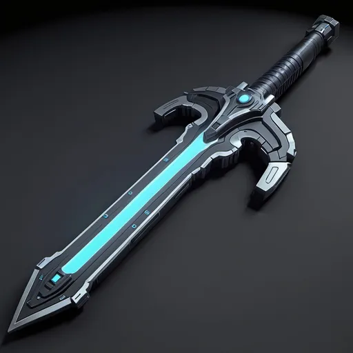 Prompt: Sci-fi Gun sword