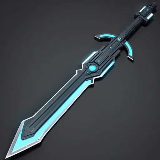 Prompt: Sci-fi Gun sword