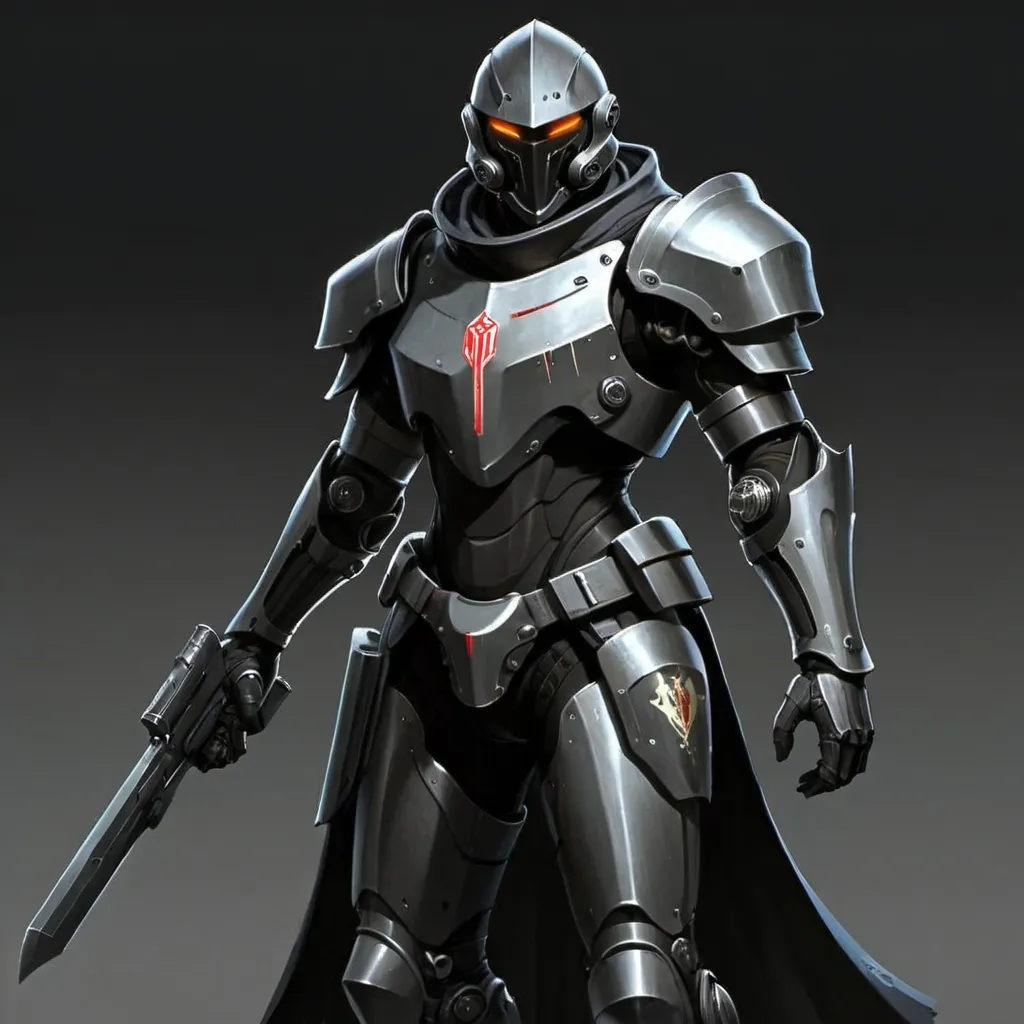 Prompt: Sci-fi Knight 