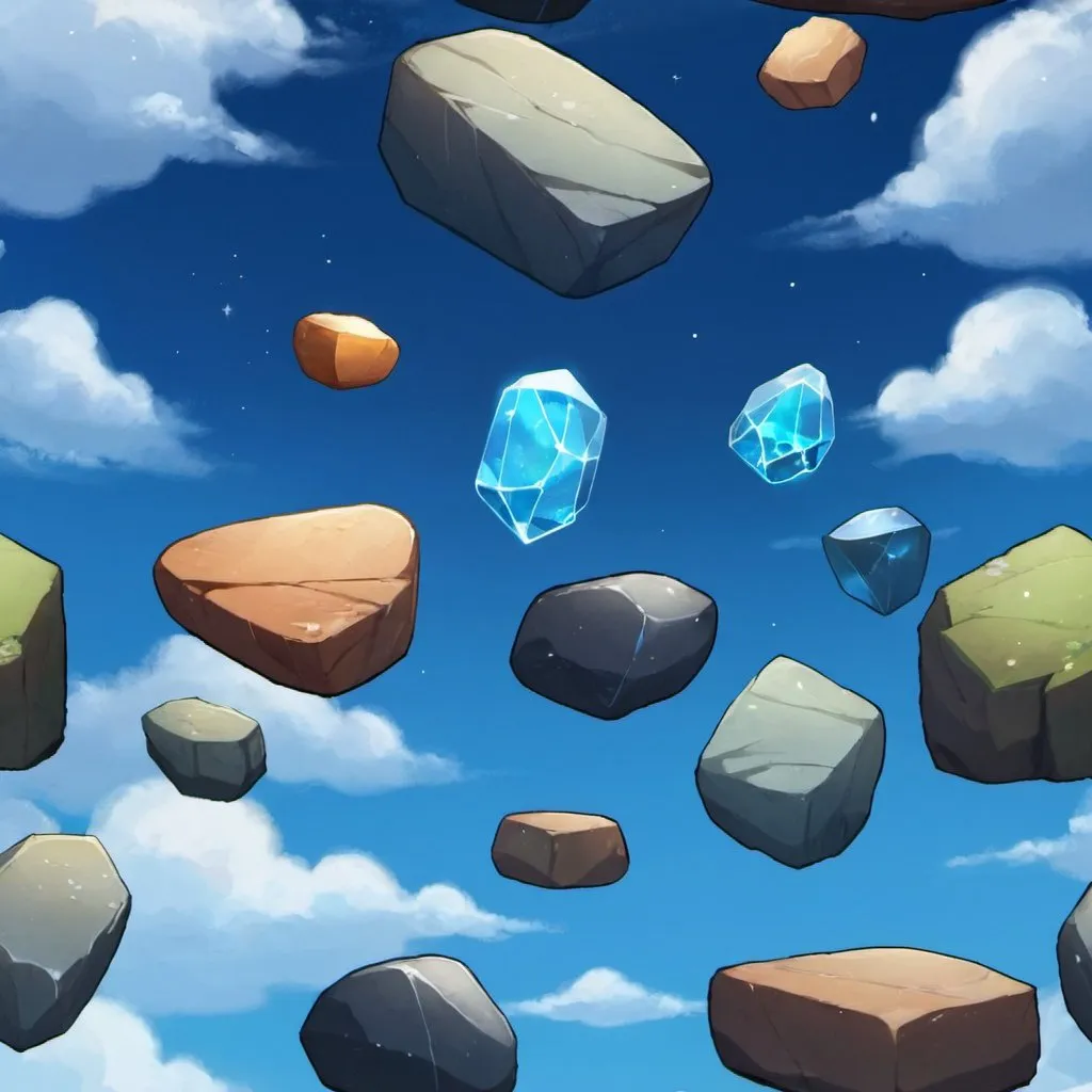 Prompt: sky stones