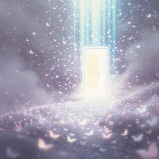 Prompt: YumuÅak, pastel tonlarda (lila, aƧık mavi,, krem) renkler
Neon ıÅık huzmeleri, yavaÅƧa daÄılan yapraklar,minik kelebekler,kuÅlar
AçılmıŠbir kapı veya yol sembolü
Hafif bulanık, mistik bir arka plan