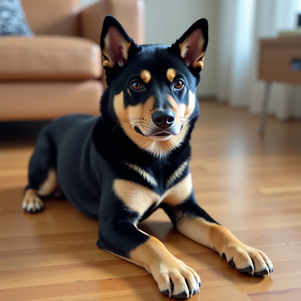 Prompt: make me black shiba inus 