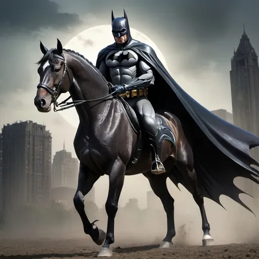 Prompt: Batman as a horse