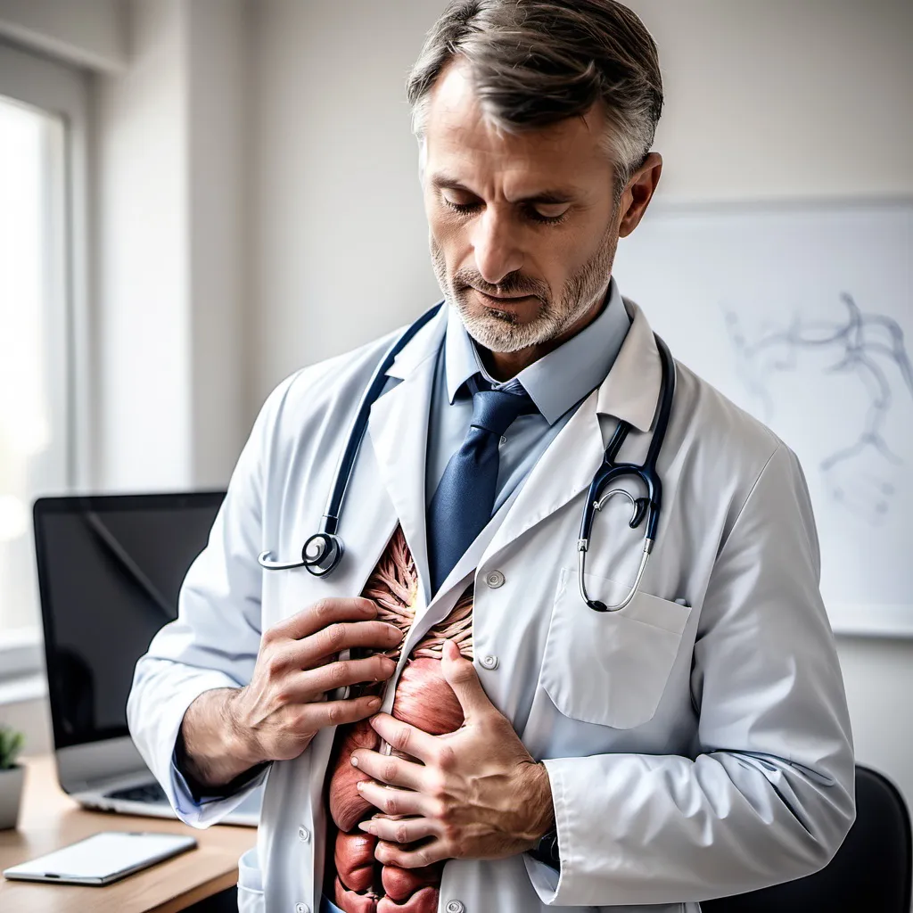 Prompt: Un homme médecin prends ses cours d’anatomie