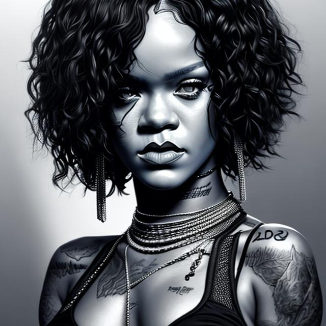 Prompt: Full body Portrait of (Rihanna) , (sexual}, perfect composition, hyperrealistic, super detailed, 8k, high quality, trending art, trending on artstation, sharp focus, studio photo, intricate details, highly detailed,