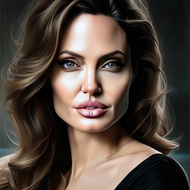 Prompt: Full body Portrait of Angelina Jolie, (sexual}, perfect composition, hyperrealistic, super detailed, 8k, high quality, trending art, trending on artstation, sharp focus, studio photo, intricate details, highly detailed, by greg rutkowski