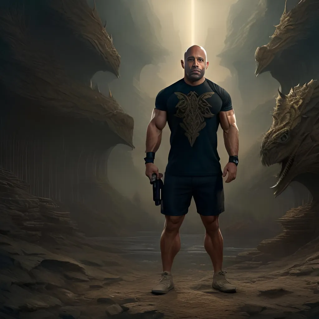 Prompt: Full body Portrait of (Joe rogan), ( }, perfect composition, hyperrealistic, super detailed, 8k, high quality, trending art, trending on artstation, sharp focus, studio photo, intricate details, highly detailed, by greg rutkowski