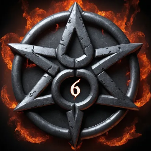 Prompt: Carbon 666 symbol
