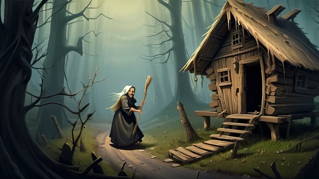 Prompt: #Legends_and_myths_of_the_world
Baba Yaga: The Mistress of the Dark Forest

Baba Yaga is a famous figure in Slavic mythology. She is depicted as an old witch living in a forest hut on chicken legs. While considered a sinister figure, Baba Yaga sometimes helps heroes if they show cleverness and respect. Her hut spins on its axis, and entry is only possible with her permission.

Interesting fact: The symbolism of Baba Yaga is tied to transitions between worlds. Her hut represents the boundary between life and death, the human world and the spirit realm. 🏚🌲

🌍  Wonderful world