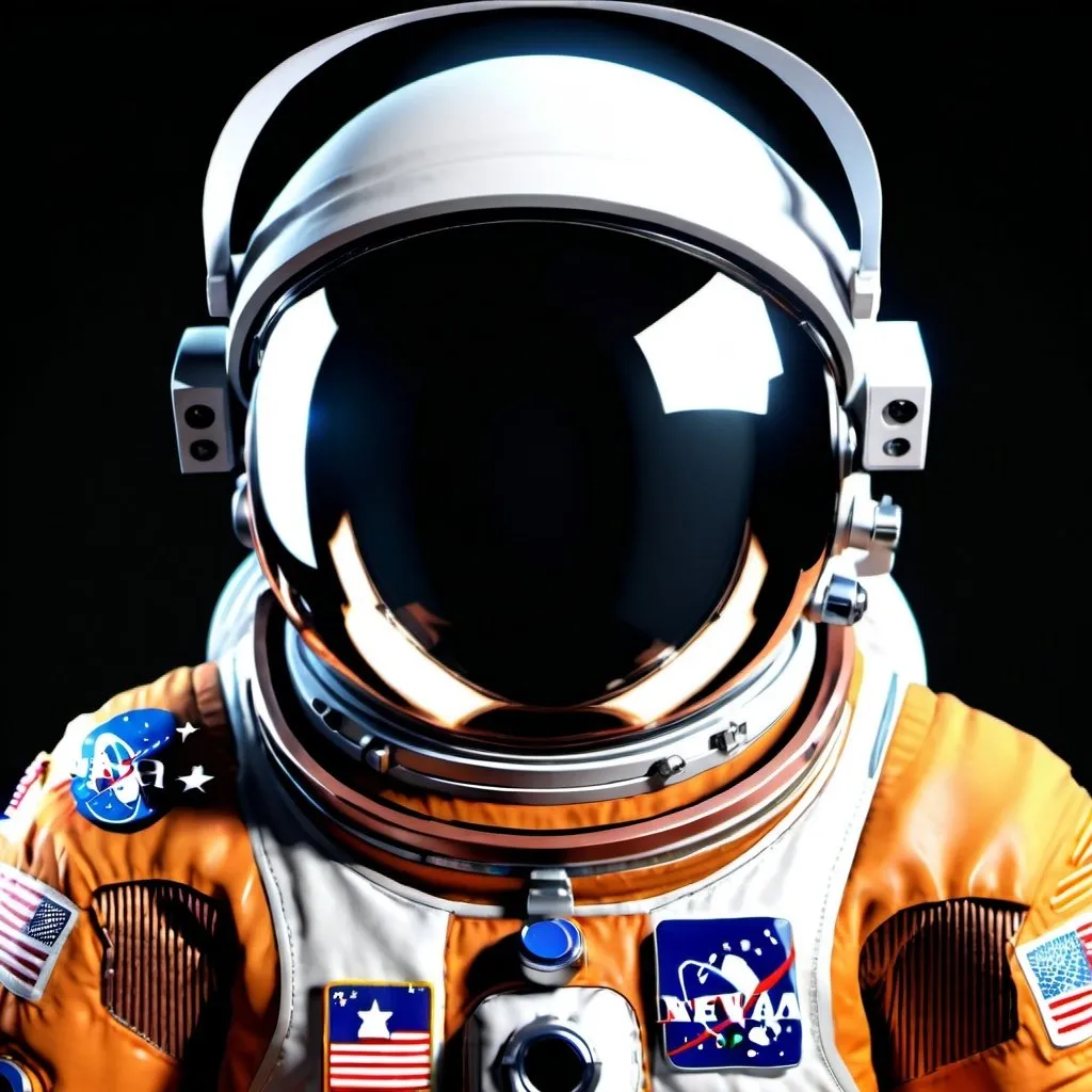 Prompt: astronaut in EVA spacesuit, realistic materials, detailed reflections, high quality, photorealistic, EVA spacesuit, astronaut, detailed visor, realistic lighting, professional rendering, space theme, detailed textures, professional, detailed reflections, atmospheric lighting