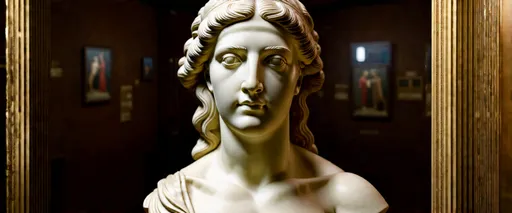 Prompt: Ancient Greek-style painting of a woman, intricate details, realistic facial features, museum-quality, classical art, natural lighting, elegant pose, graceful, realistic proportions, high-quality, classic beauty, ancient Greek style, museum exhibit, intricate hair details, graceful flow, detailed carving, exquisite craftsmanship, photorealistic 