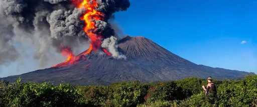 Prompt: Sakurajima Volcano, Kagoshima, Japan.

Sakurajima Volcano is one of the most active volcanoes in Japan, located on the island of Kyushu in Kagoshima Prefecture. Sakurajima's volcanic activity began about 13,000 years ago, and it has erupted numerous times since then. The last major eruption occurred in 1914, when lava connected the island to the mainland. The volcano continues to erupt today, spewing ash and lava. Sakurajima is a popular tourist destination, attracting visitors with its breathtaking views and hot springs.