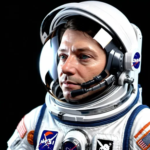 Prompt: astronaut in EVA spacesuit, realistic materials, detailed reflections, high quality, photorealistic, EVA spacesuit, astronaut, detailed visor, realistic lighting, professional rendering, space theme, detailed textures, professional, detailed reflections, atmospheric lighting