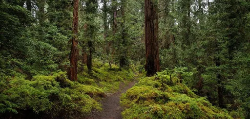 Prompt: Pacific Spirit Regional Park, Vancouver, Canada
Pacific Spirit is a stunning natural oasis of nearly 800 hectares located in West Vancouver, adjacent to the University of British Columbia campus. It is a place where urban life meets untouched nature.
The park's ancient forest contains centuries-old trees, some of which are over 600 years old. Here you can find majestic red cedars, giant Douglas firs and western hemlocks. The dense underbrush creates a real jungle atmosphere, and a soft carpet of mosses and ferns adds a magical quality to the landscape.
The park has over 70 kilometers of trails of varying difficulty. The routes pass through forests, along the ocean coast and along picturesque cliffs.