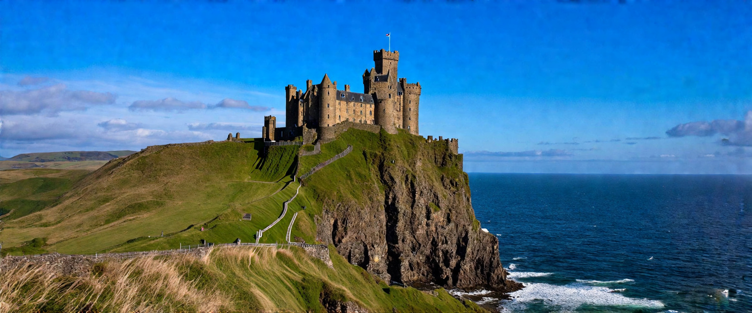 Prompt: Scotland

Scotland is famous for its many medieval castles, many of which remain as picturesque ruins. One of the most famous is Dunnottar Castle, perched on a cliff overlooking the North Sea. Also worth a visit are Urquhart Castle on the shores of Loch Ness and Kilhurne Castle on the shores of Loch Eau. Not only do these places offer breathtaking views, but they also allow you to immerse yourself in Scottish history. Be sure to bring comfortable shoes for walking on rough terrain