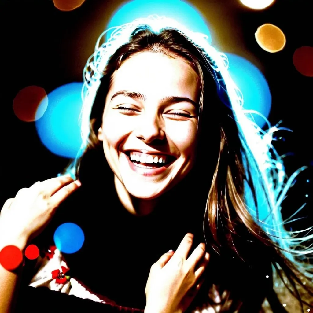 Prompt: Her laughter was like music, a sweet melody that danced on the breeze and lifted the spirits of all who heard it. Her smile could light up even the darkest of nights, filling the world with warmth and joy. And her heart, so full of love and kindness, overflowed with a generosity that knew no bounds.