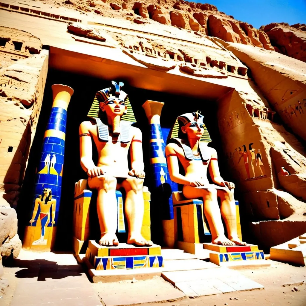 Prompt: The Valley of the Kings is an ancient necropolis located on the west bank of the Nile, opposite Luxor. Here are the tombs of pharaohs and high officials of the New Kingdom of ancient Egypt, including such famous tombs as the tomb of Tutankhamun and Ramses II. The tombs are carved into rocks and decorated with magnificent reliefs and paintings depicting scenes from the afterlife. The Valley of the Kings is a UNESCO World Heritage Site.