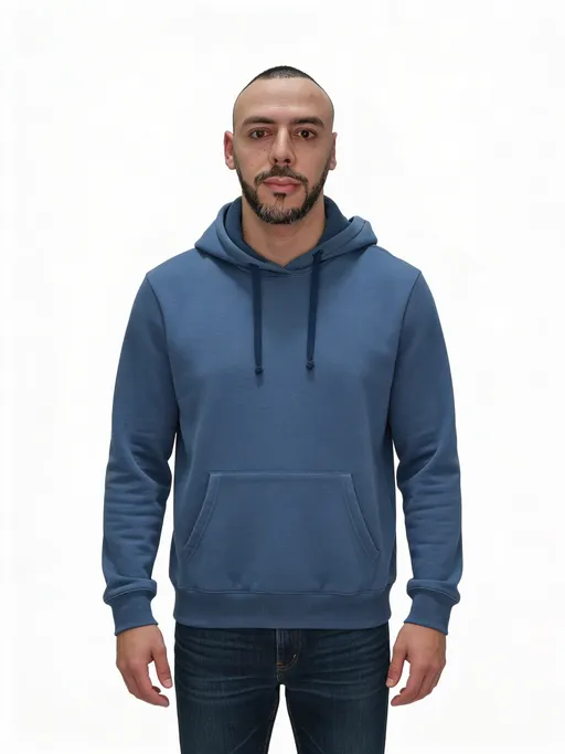 Prompt: The images Image1 represent the character. the character's clothing is Image2. 生成角色正面上半身视图。 需要包含角色完整的头部，保持自然站立姿势，双臂自然下垂。使用纯白色背景。确保上半身完整呈现，符合人体比例。