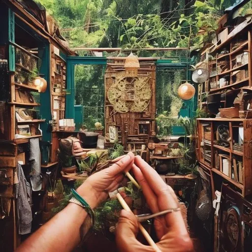 Prompt: inspiration, people and harmony and possibility and adventure. repurposing to create


