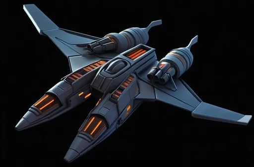 Prompt: Sci-fi Fighter craft