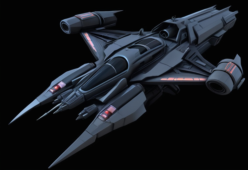 Prompt: Sci-fi Fighter craft
