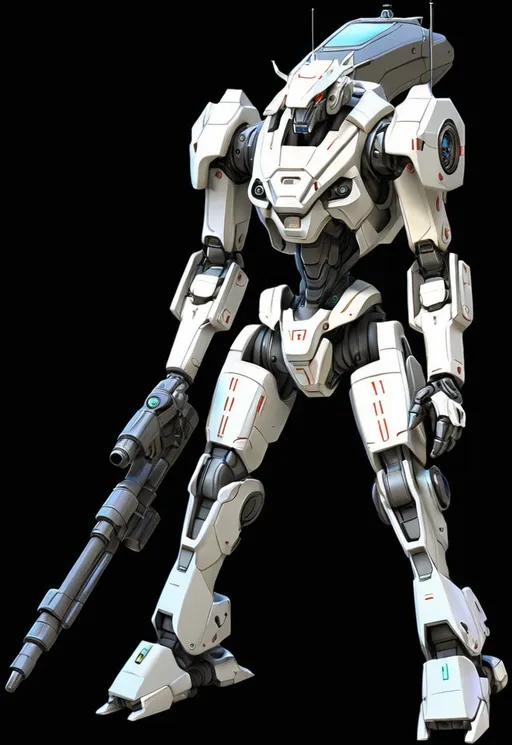 Prompt: Sci-fi military mecha 