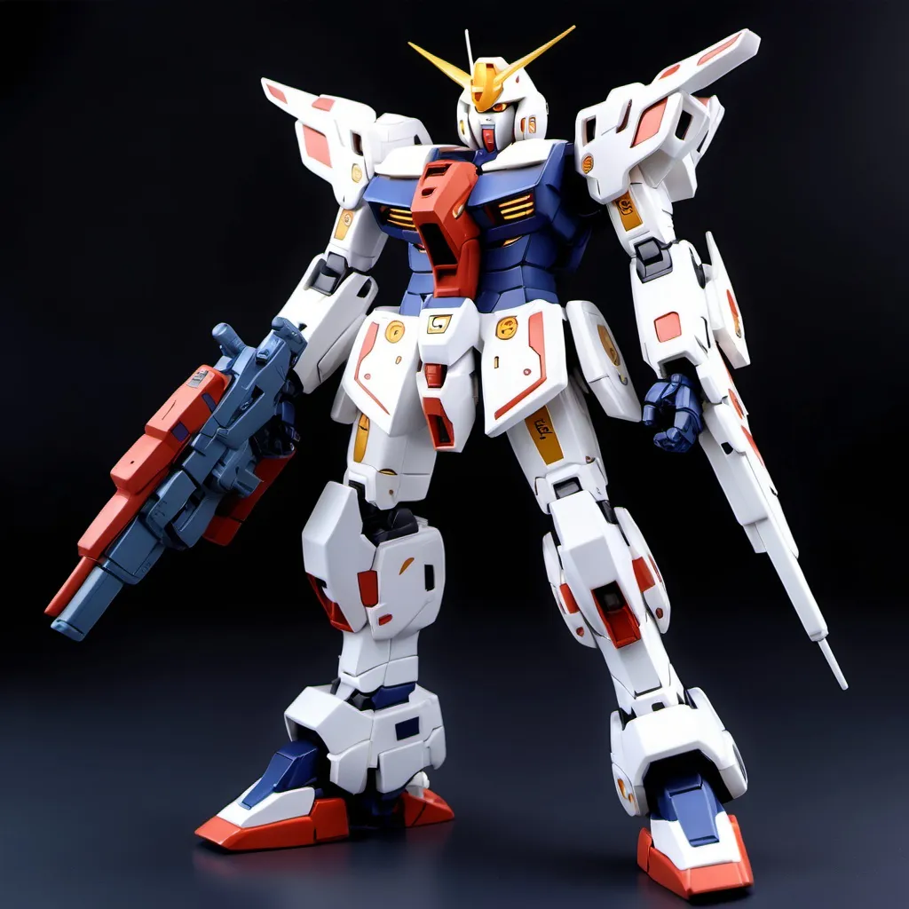 Prompt: Sci-fi zodiac gundam mecha