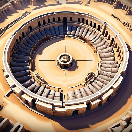 Prompt: gladiator arena  map