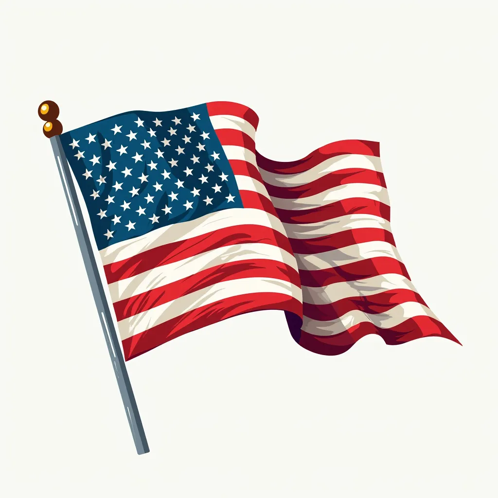 Prompt: independence day clip art