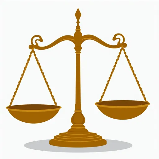 Prompt: clipart of scales of justice
