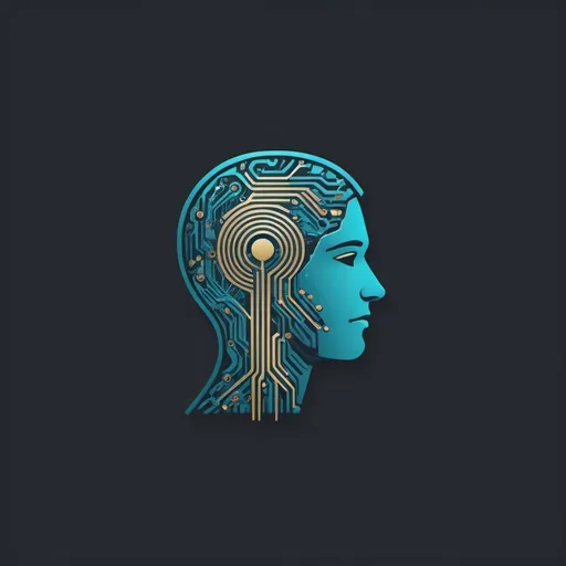 Prompt: Create a logo for a podcast focused on Artificial Intelligence and Ethics. The design should be modern and minimalist, blending elements that symbolize technology, such as a stylized circuit board or neural network, with imagery that represents ethics, like a balanced scale or a human figure. The color scheme should include cool tones like blue or gray to evoke a sense of professionalism and trust, with a subtle accent color like green or gold to symbolize growth and wisdom. The logo should be versatile enough to be used across various digital platforms, including small icons and banners, and should include the podcast name clearly and legibly. The style should convey both the complexity of AI and the importance of ethical considerations.