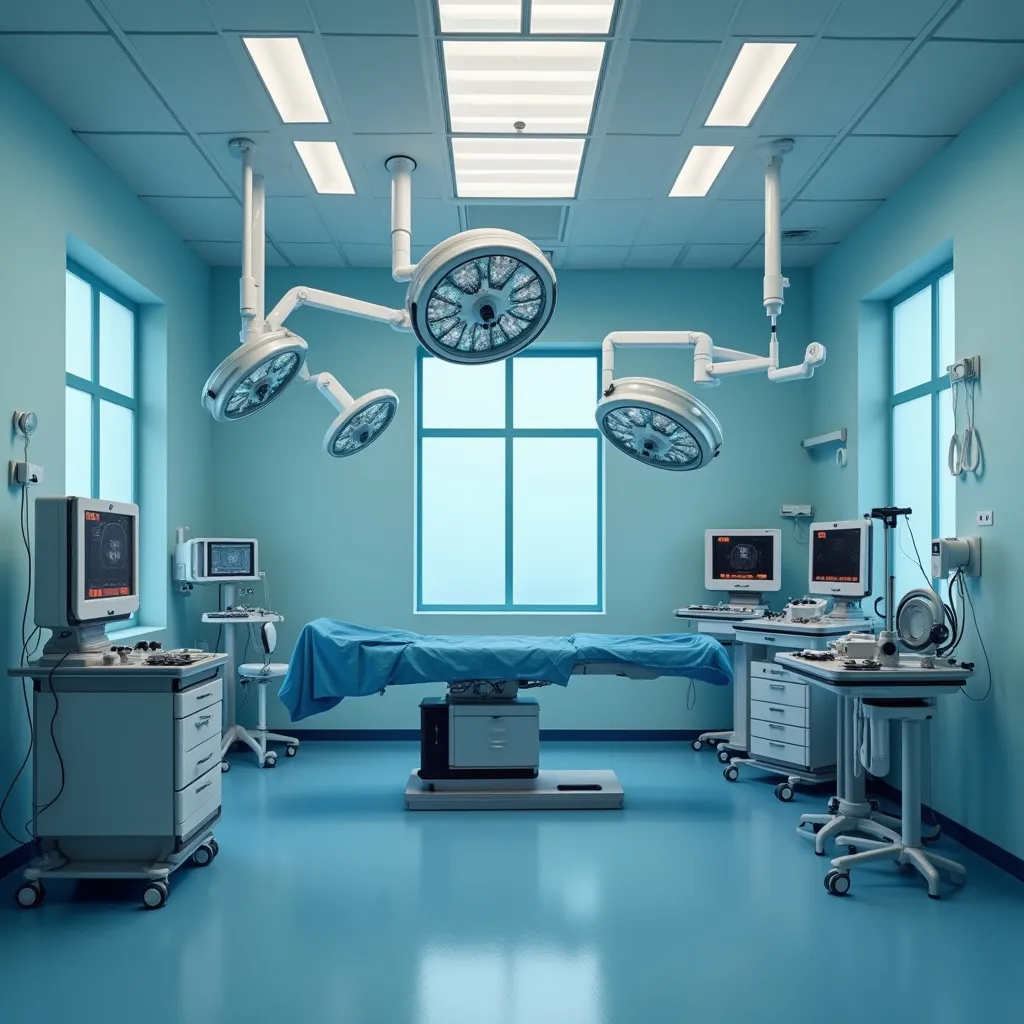 Prompt: Empty operating room