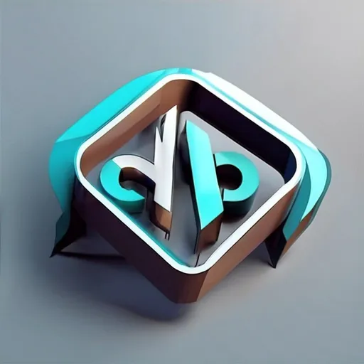 Prompt:   Offline logo  3d design